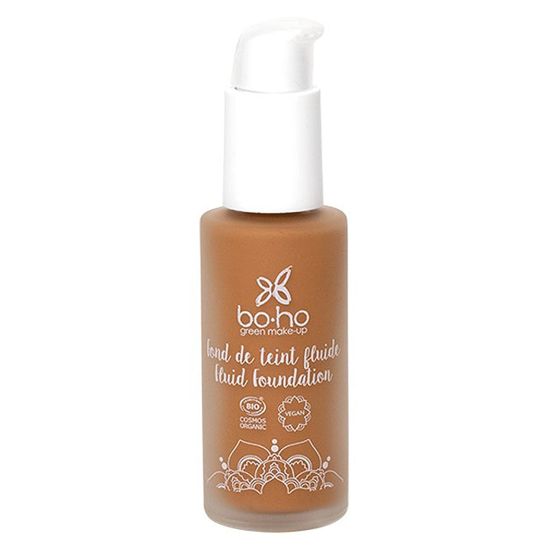 Boho Green Make-up - Fond de teint fluide BIO N°07 Caramel Brun 30ml