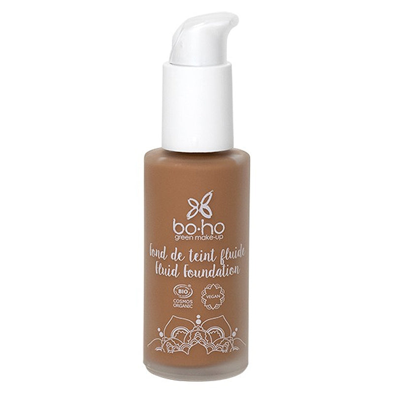 Boho Green Make-up - Fond de teint fluide BIO N°08 Brun froid 30ml