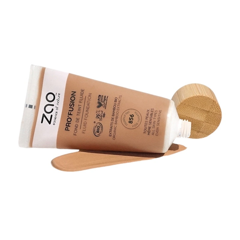 Fond de teint fluide Hâlé noisette N°856 BIO