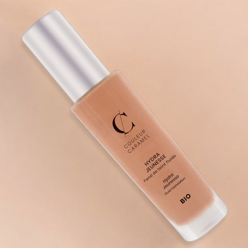 Couleur Caramel - Fond de teint fluide jeunesse Blond cendré N°25 BIO 30ml