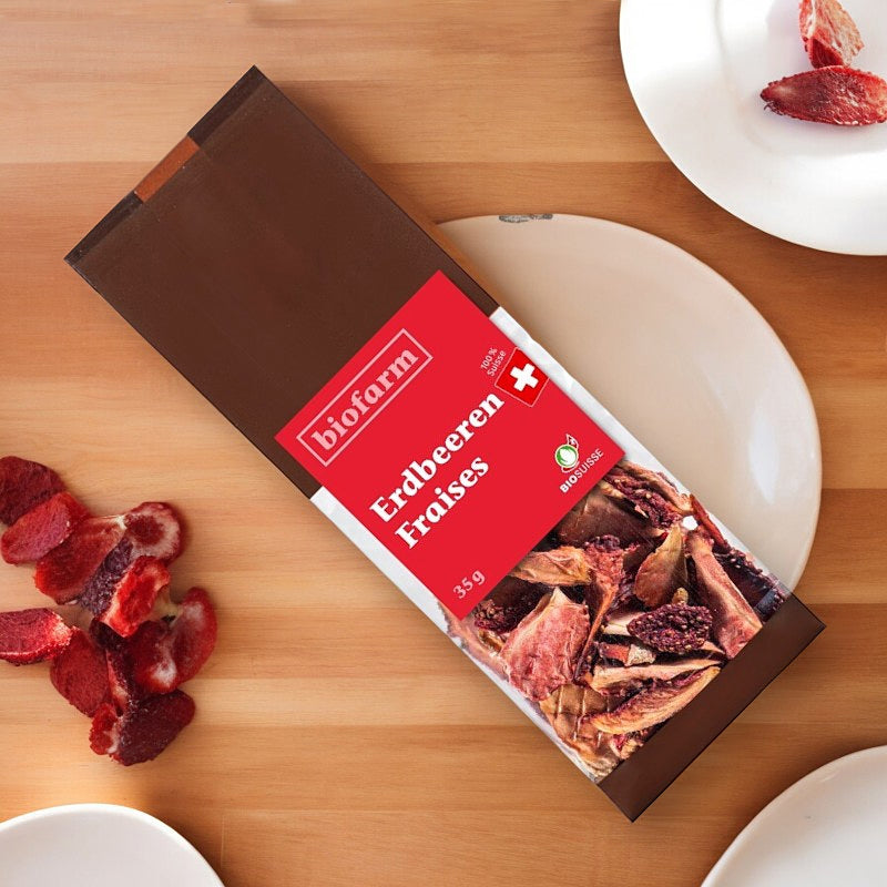 Biofarm - Fraises suisses BIO 35g