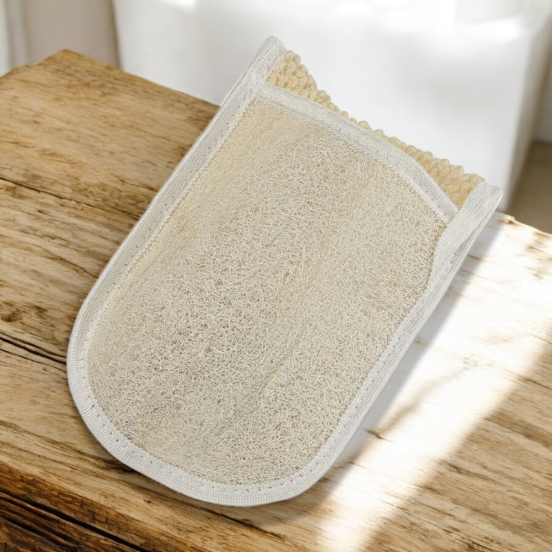 Luffa-Handschuh - exfolierend - entfernt abgestorbene Hautzellen