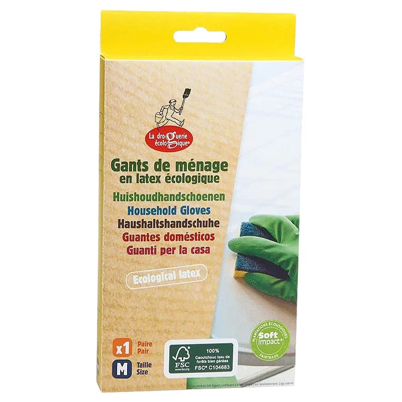 Gants de ménage en latex éco - Taille M