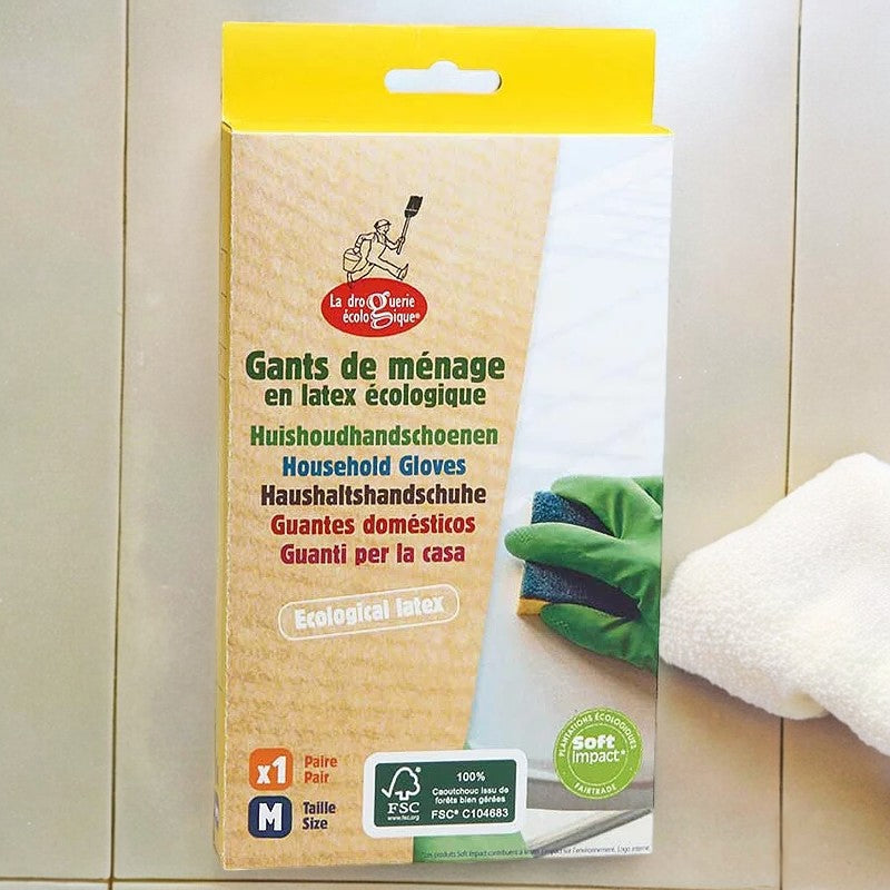 Gants de ménage en latex éco - Taille M