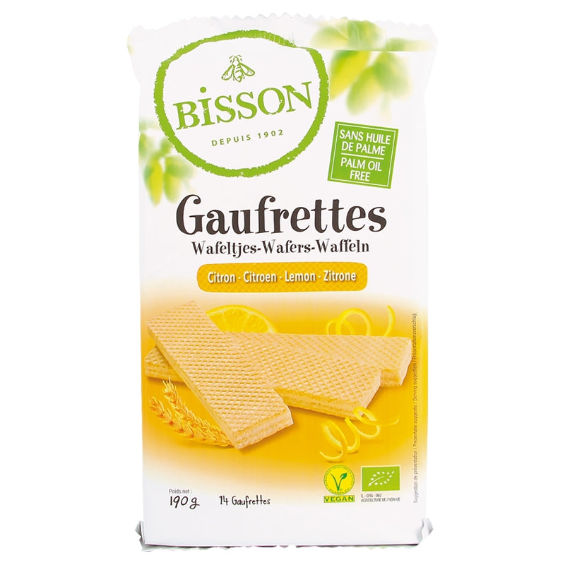 Bisson - Gaufrettes au citron BIO 190g