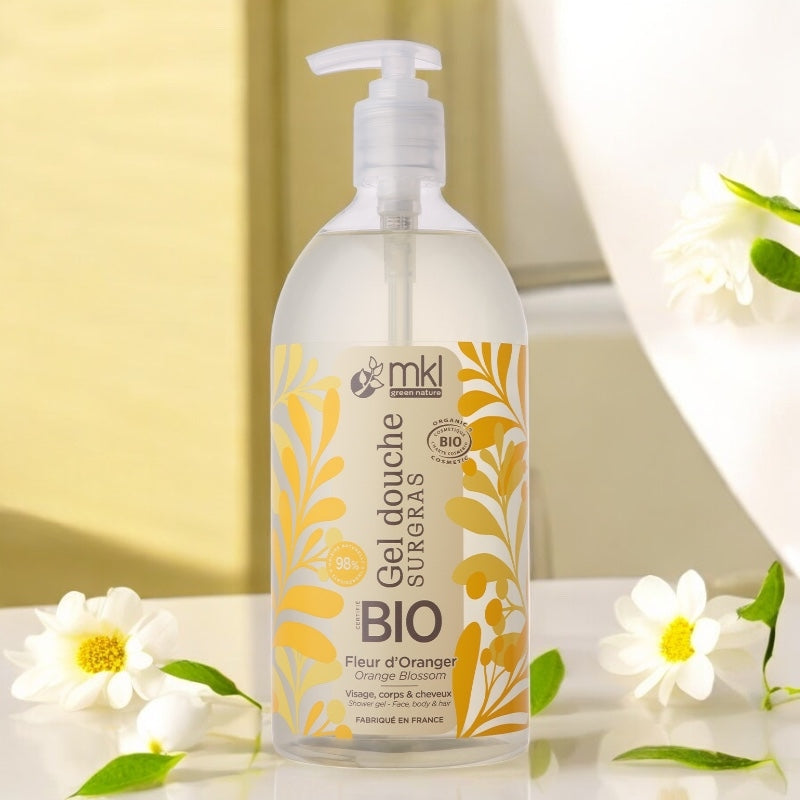Gel douche BIO fleur d'oranger 1l