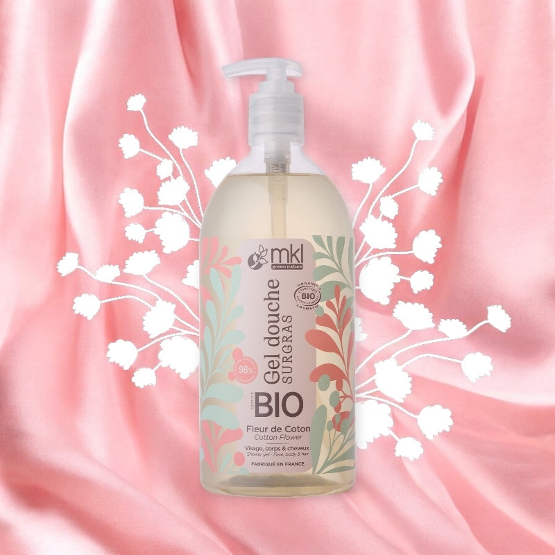 Gel douche BIO fleur de coton 1l
