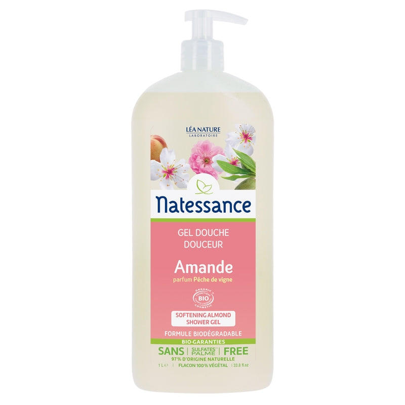 Gel douche douceur BIO amande parfum pêche de vigne