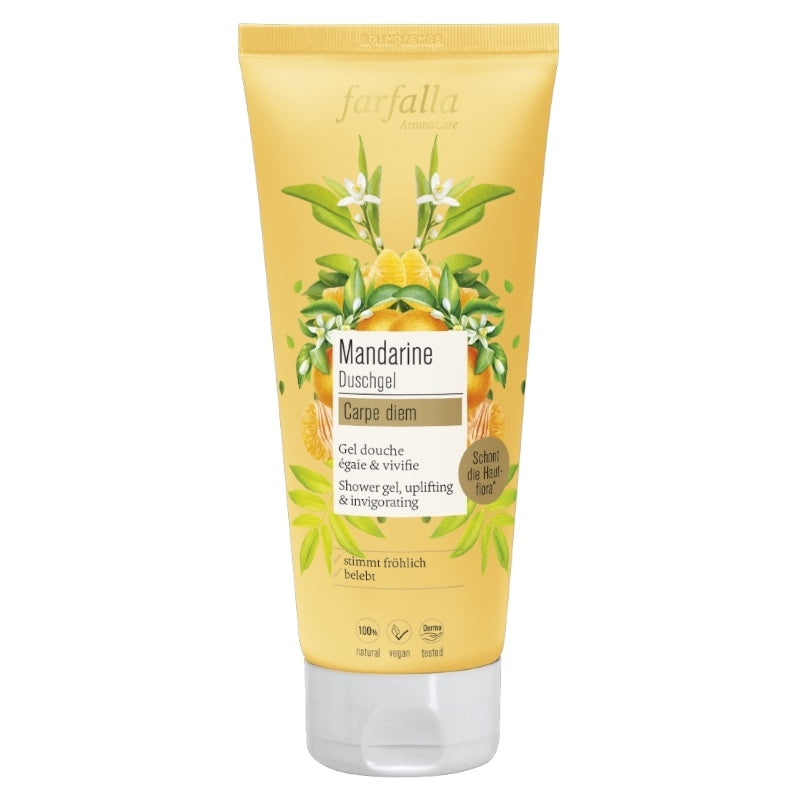 Farfalla - Gel douche hydratant BIO mandarine 200ml