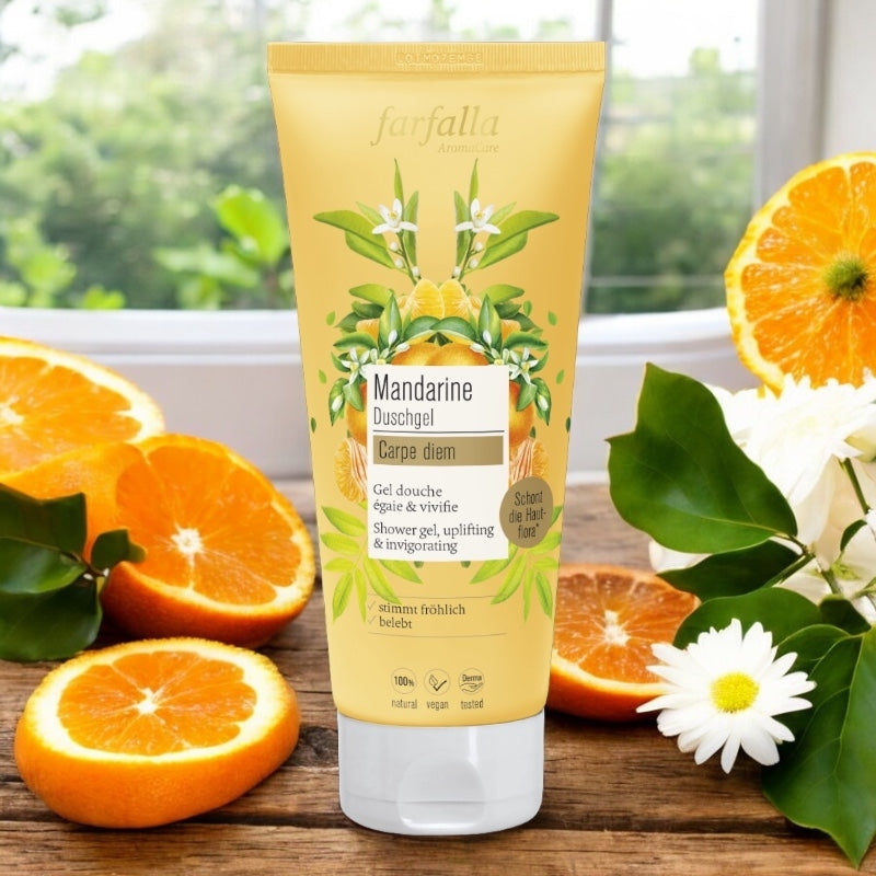 Farfalla - Gel douche hydratant BIO mandarine 200ml