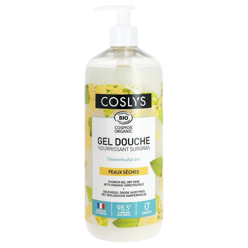 Coslys - Gel douche nourrissant surgras BIO chèvrefeuille 1l
