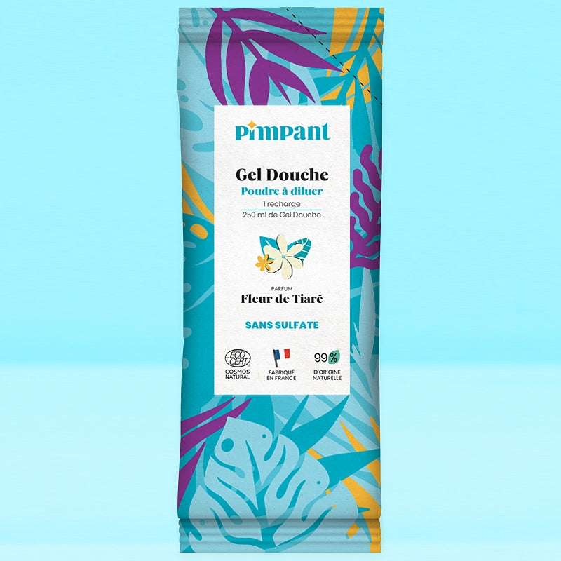 Gel douche poudre à diluer fleur de tiaré