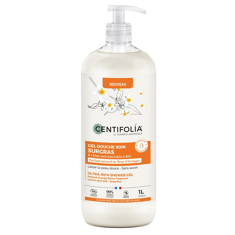Centifolia - Rückfettendes Duschgel Orangenblüte BIO 1l