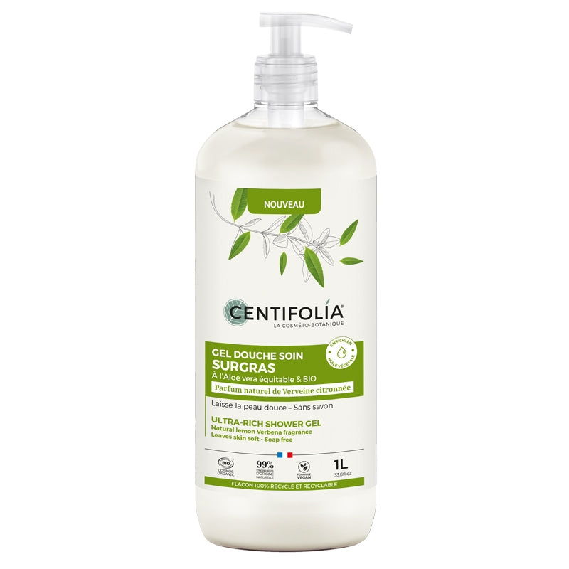 Centifolia - Rückfettendes Duschgel Zitronenverbene BIO 1l