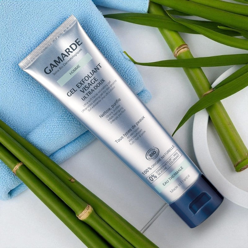 Gamarde - Peeling-Gel BIO für das Gesicht - Männer - 100g