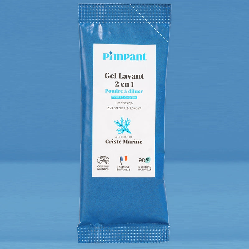 Gel lavant 2 en 1 poudre à diluer criste marine