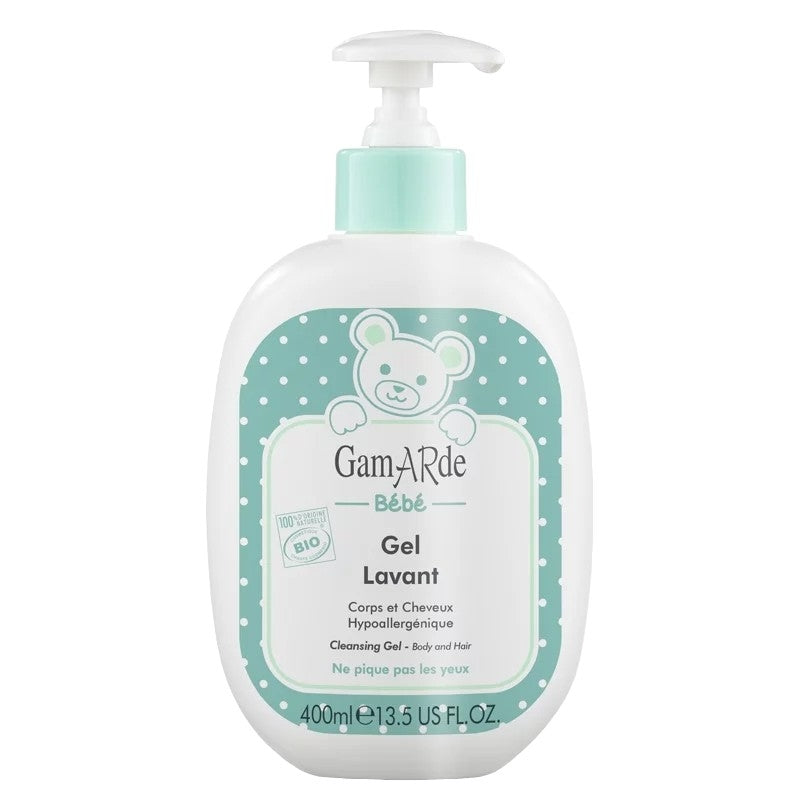 Gamarde - Hypoallergenes Waschgel BIO für Babys - Körper und Haare - 400ml