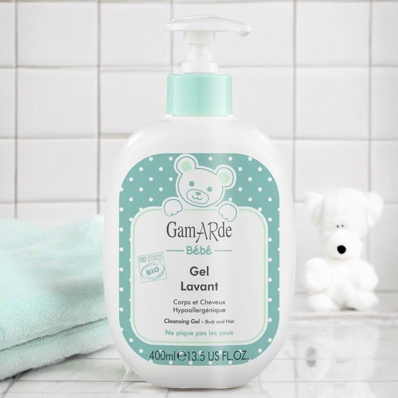 Gamarde - Hypoallergenes Waschgel BIO für Babys - Körper und Haare - 400ml