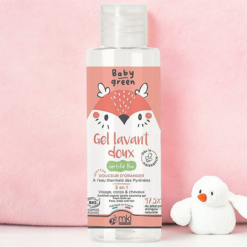 Gel lavant bébé doux BIO fleur d'oranger
