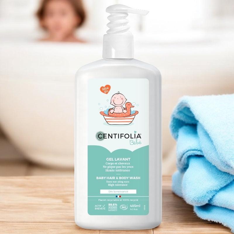Centifolia - Baby Waschgel Körper & Haare Kamelie BIO 485ml
