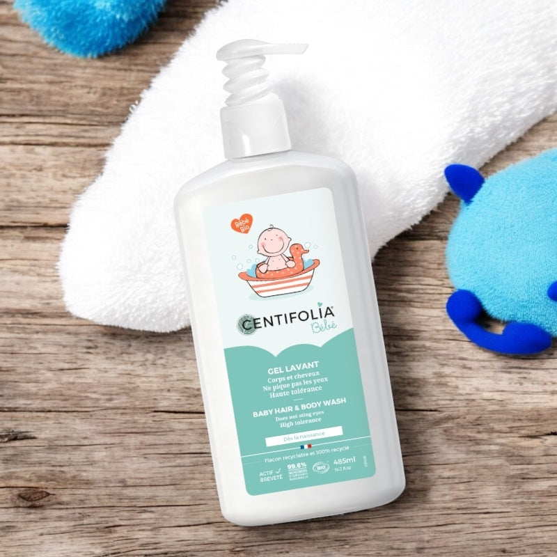 Centifolia - Gel lavant corps & cheveux bébé BIO camélia 485ml