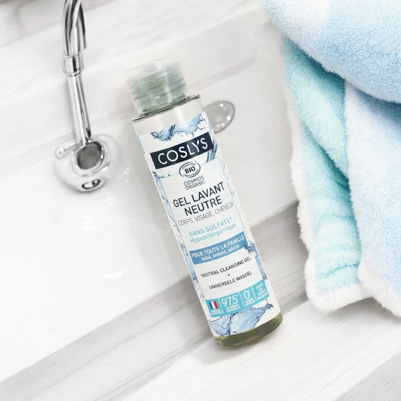 Coslys - Neutral Waschgel für Körper, Gesicht & Haare ohne Duftstoffe BIO 100ml