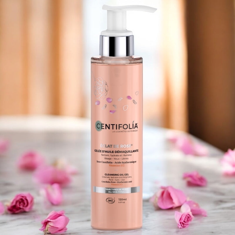 Centifolia - Gelée d'huile démaquillante BIO rose & vitamine C 150ml