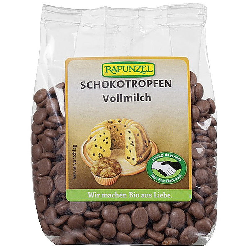 Bio-Milchschokoladentropfen - 100 g - Rapunzel