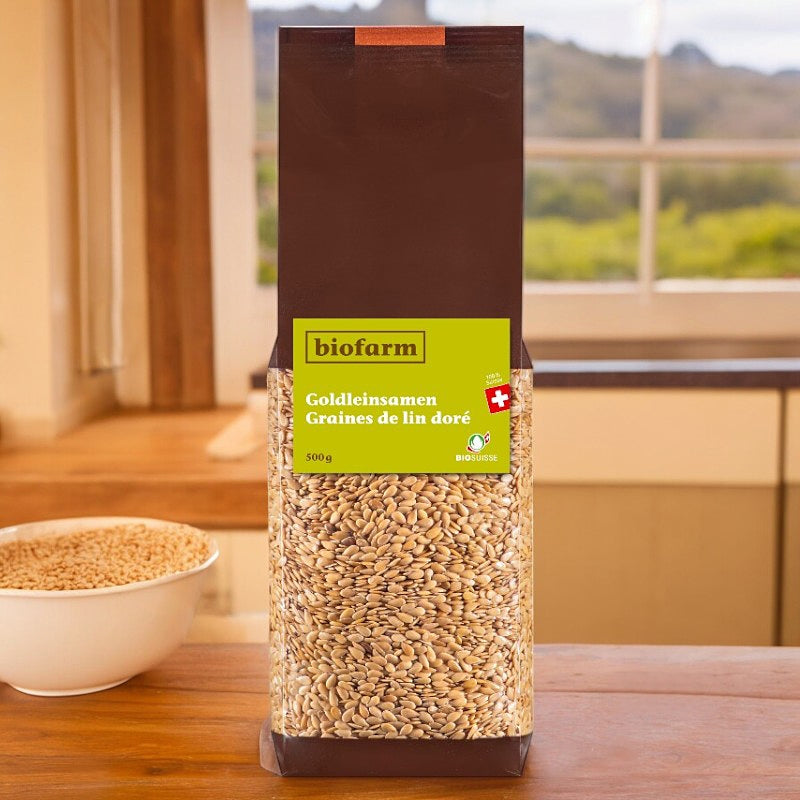 Biofarm - Graines de lin doré suisse BIO 500g
