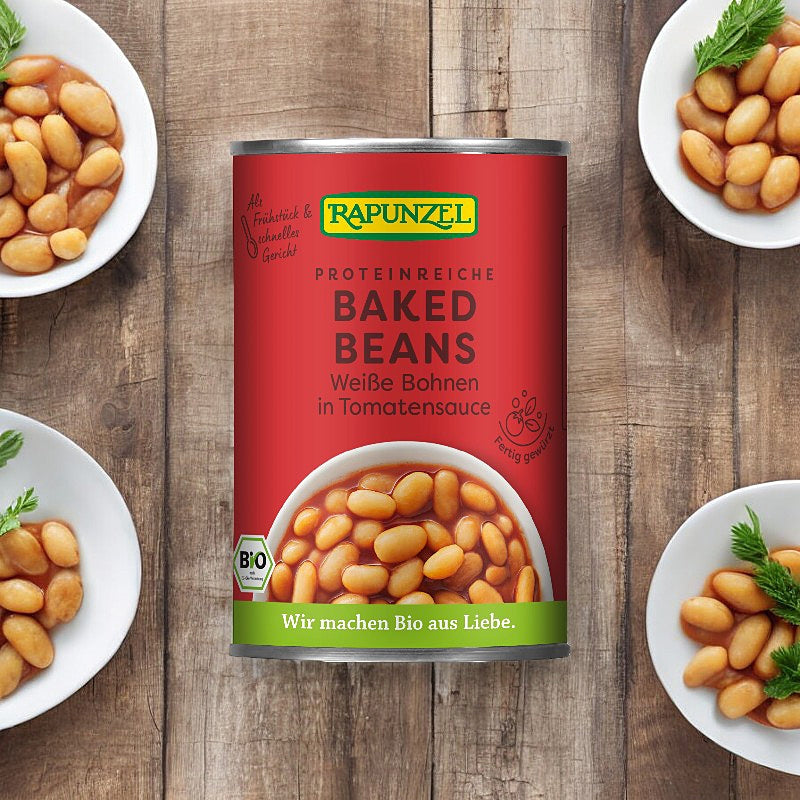 Haricots blancs avec sauce tomate en conserve BIO