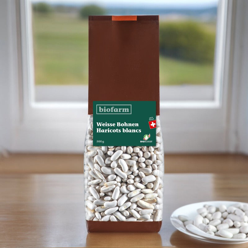 Biofarm - Haricots blancs suisses BIO 500g