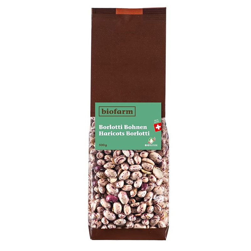 Biofarm - Haricots Borlotti suisses BIO 500g