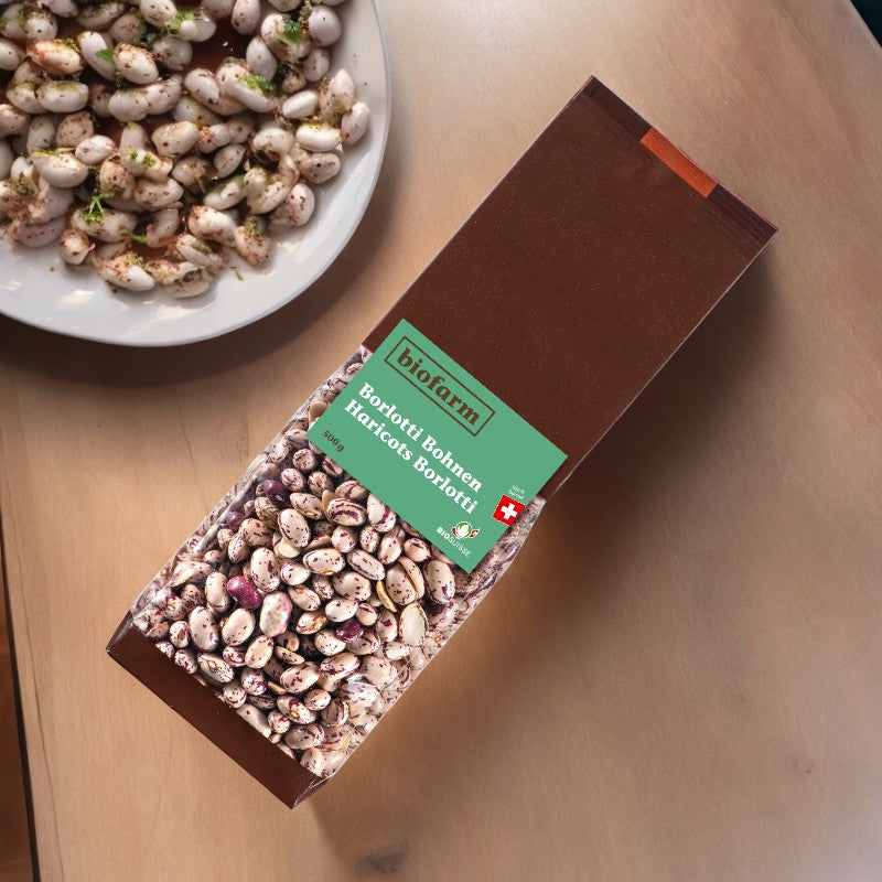Biofarm - Haricots Borlotti suisses BIO 500g
