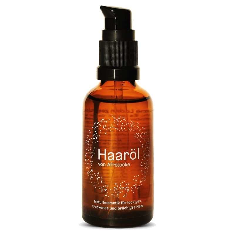 Afrolocke - Huile capillaire cheveux bouclés, frisés & crépus - argan, melon & chia 50ml