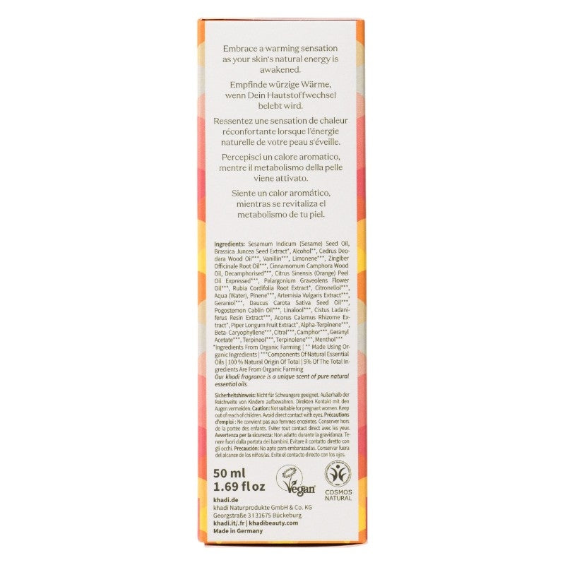 Khadi - Ayurvedisches Körperöl Pippali & Ingwer BIO 50ml