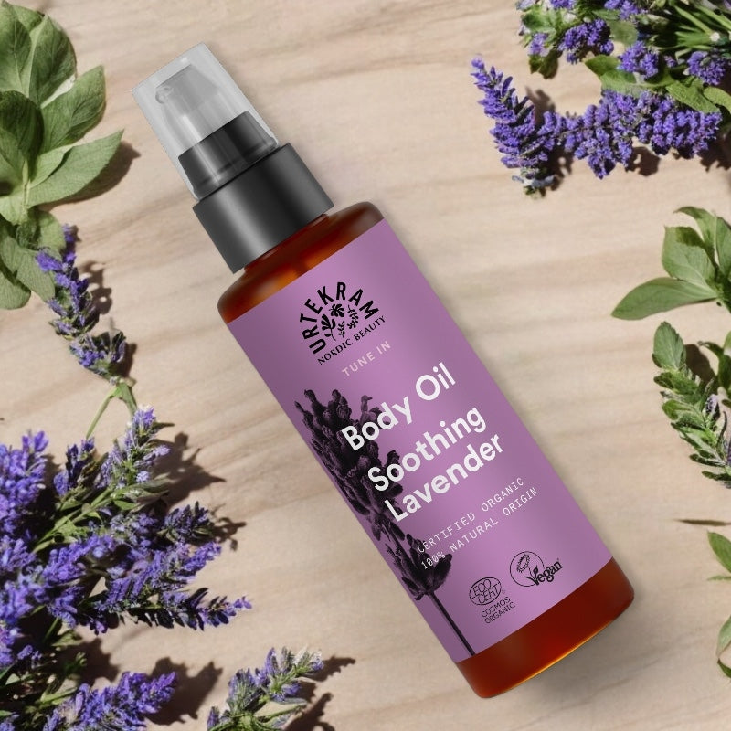 Huile corporelle rééquilibrante BIO - lavande violet