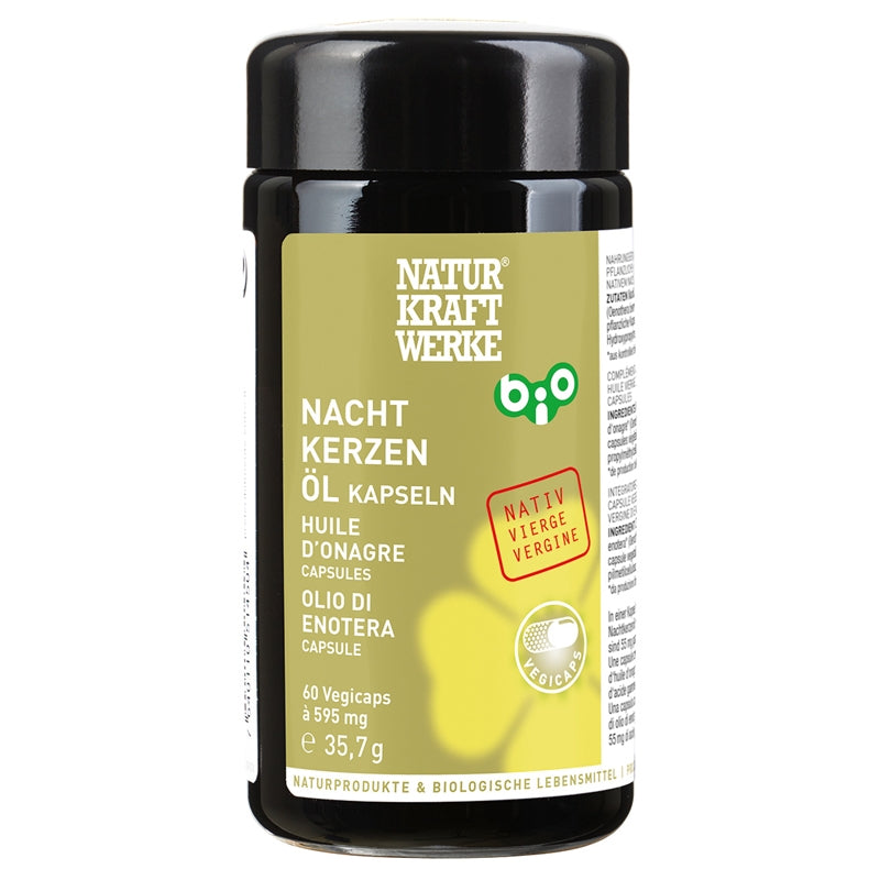 Bio-Nachtkerzenöl - 60 Kapseln à 595 mg - NaturKraftWerke