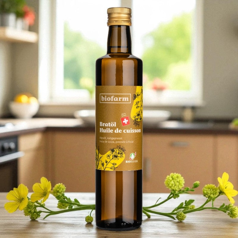 Biofarm - Huile de colza pour la cuisson suisse BIO 500ml