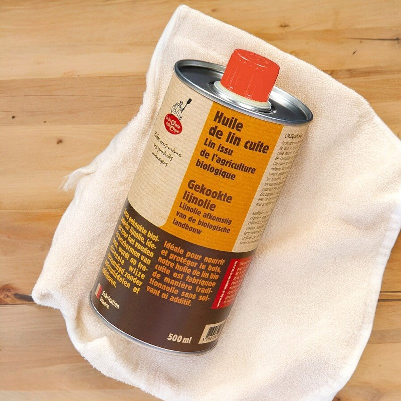 Leinölfirnis BIO 500 ml - gekochtes Leinöl & Holzöl | La Droguerie Écologique