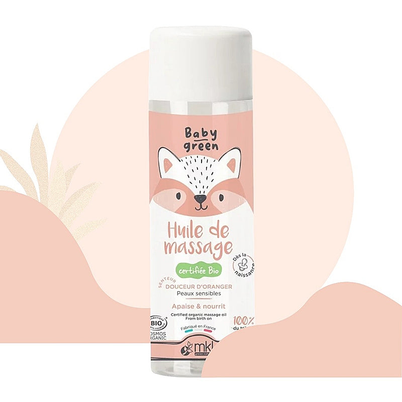 Huile de massage bébé BIO fleur d'oranger