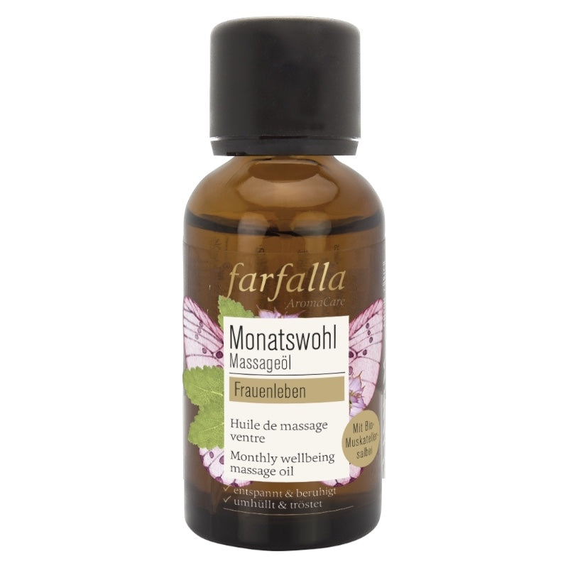 Farfalla - Huile de massage ventre BIO sauge sclarée 30ml