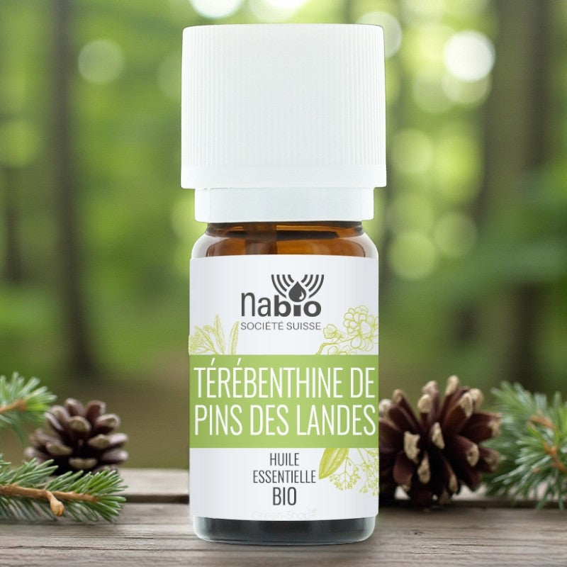 Huile essentielle BIO Térébenthine de pins des landes