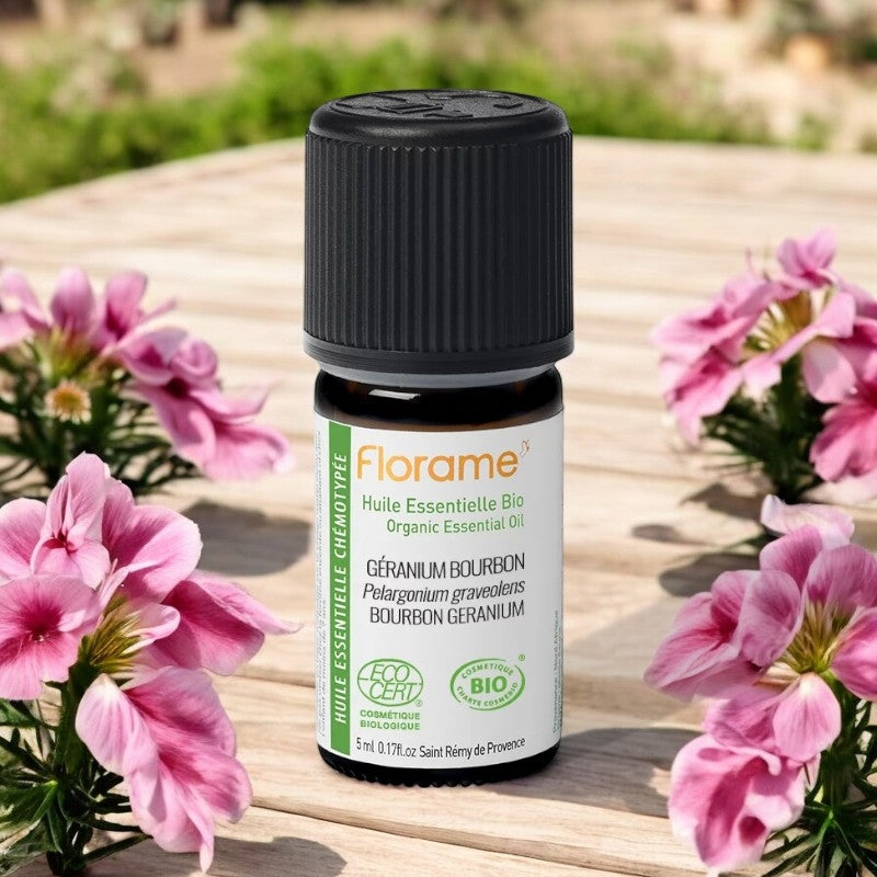 Florame - Huile essentielle de Géranium bourbon BIO 5ml