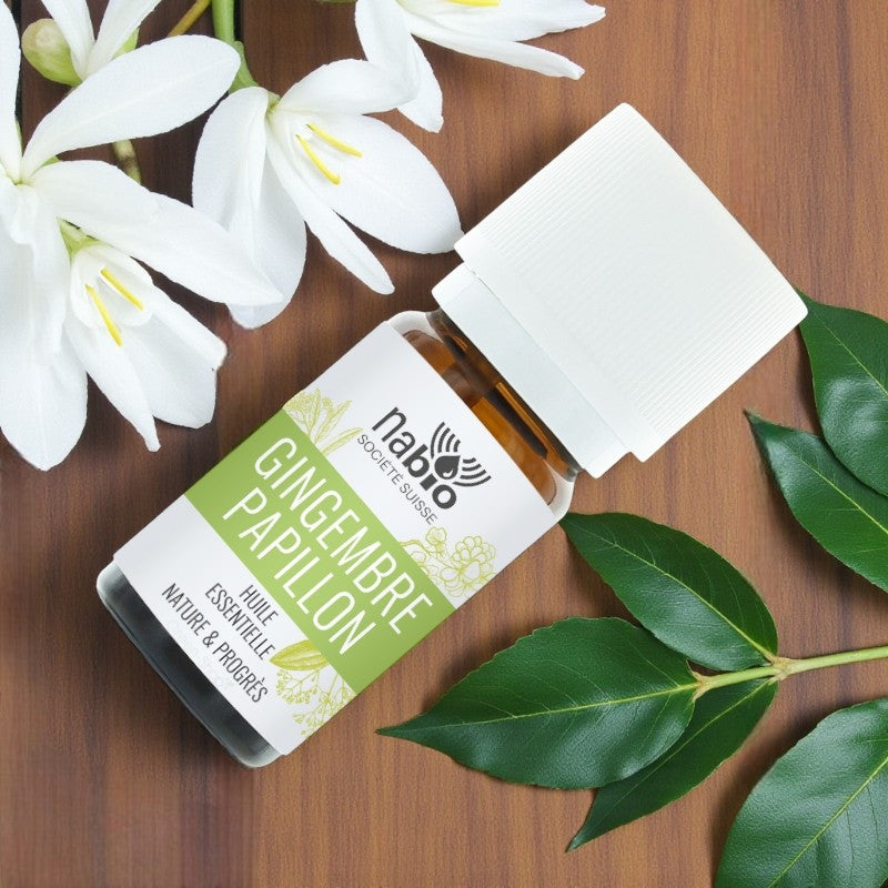 Huile essentielle naturelle Gingembre papillon