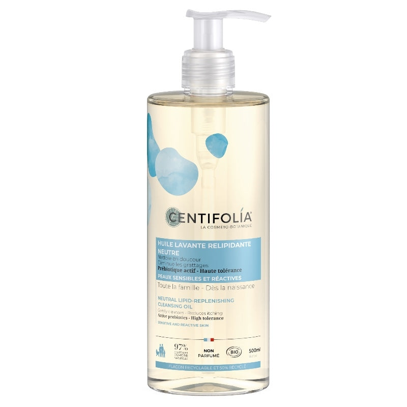 Centifolia - Neutrales Rückfettendes Waschöl ohne Parfüm BIO 500ml