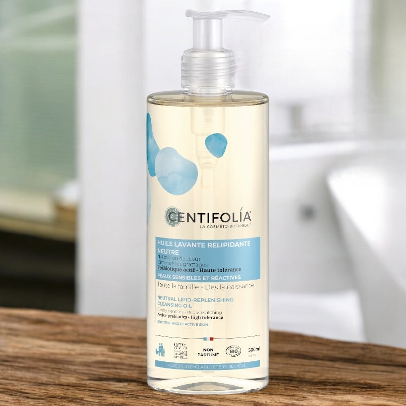 Centifolia - Neutrales Rückfettendes Waschöl ohne Parfüm BIO 500ml