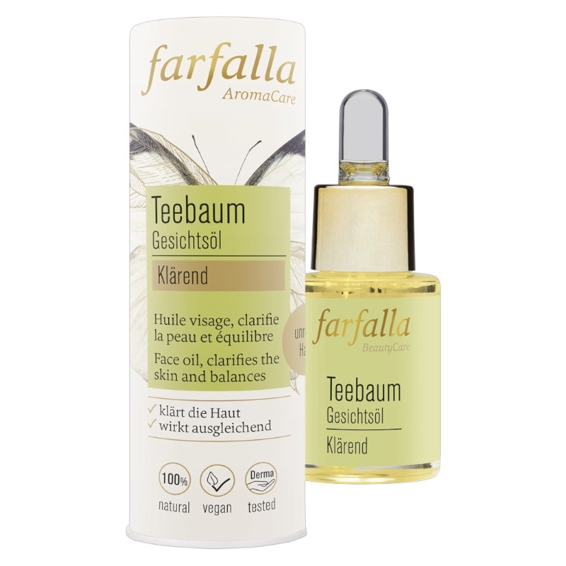 Farfalla - Klärendes Gesichtsöl Teebaum BIO 15ml