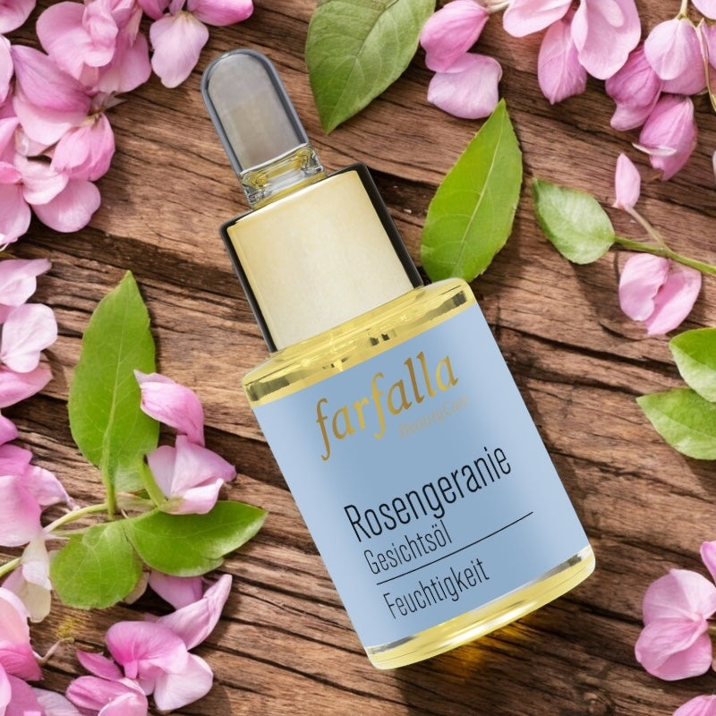 Farfalla - Feuchtigkeits-Gesichtsöl Rosengeranie BIO