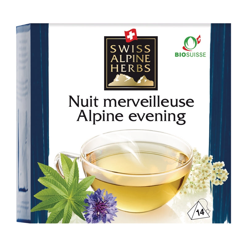 Bio-Nachttee "Wonderful Night" - 14 Beutel - Schweizer Alpenkräuter