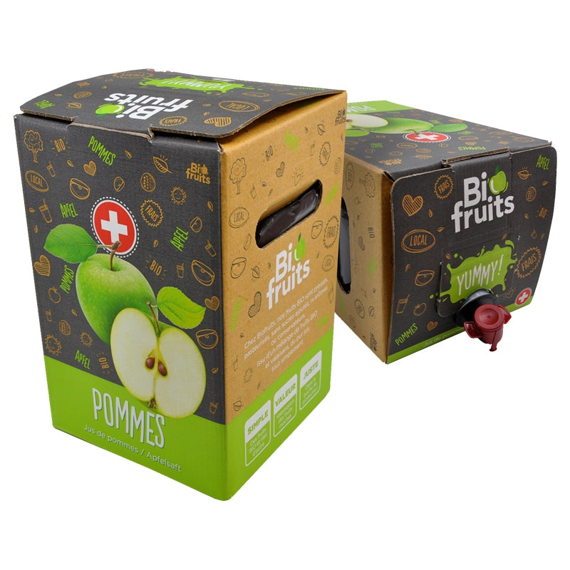 Jus de pommes non filtré BIO en baginbox  5l